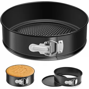 AIRSOHOO 6 Inch Springform Pan, Nonstick Leakproof Cheesecake Pan for Baking, with Removable Bottom, Easy Release & Cleanup