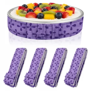4Pcs Cake Strips for Even Baking, Cake Pan Dampen Strips, Super Absorbent, For 6 And 12 Inch, for Kitchen Bakery Restaurant