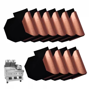 Cook's Aid 10 PCS PTFE Release Sheets with Bracket Loop for Taylor C842 & C844 Clamshell Grills - 30.47