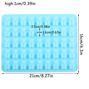 45 Cavity Gummy Bear Silicone Candy Mold For Candy Chocolate Jelly Gelatin