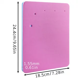 CChiai Flip Cake Foam Mat 5 Holes Rectangle Sponge Clay Modelling Tools Sticky Soft Drying Sugar Art Dessert Decoration Flower DIY Baking Kitchen Ute