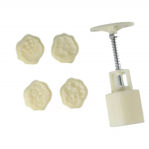 Leadigol Lilies of the Valley Shaped Mooncake Stamps Mooncake Molds Chinese Mid-autumn Mooncake Press Molds Tulip Camellia Daisy Flower Shape Cookie 