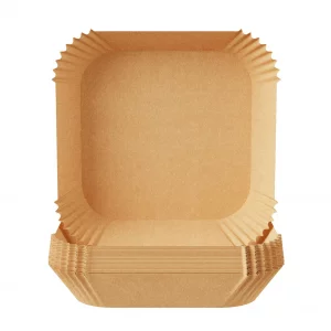 Air Fryer Paper Liners, 100Pcs Square Parchment Paper, Air Fryer Disposable Paper Liner for Microwave, 8 Inch Non-Stick & Oil-proof Air Fryer Liners 