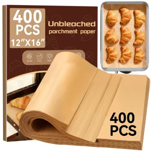 YUANYE 400PCS Parchment Paper Baking Sheets, 12