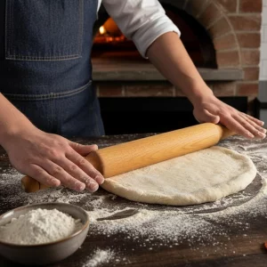 Wooden Rolling Pin 14 Inch | Smooth Wood Dough Roller for Baking, Roti, Pizza & Pastry | Kitchen Baking Tool (.Rolling Pin)