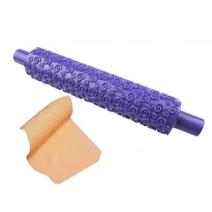 Embossed Rolling Pin, Exquisite Texture Fondant Rolling Pins Decorating Tool for Sugar Paste, Petal Paste, and Marzipan (Assorted)