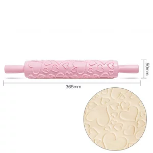 Embossed Rolling Pin, Exquisite Texture Fondant Rolling Pins Decorating Tool for Sugar Paste, Petal Paste, and Marzipan (Assorted)