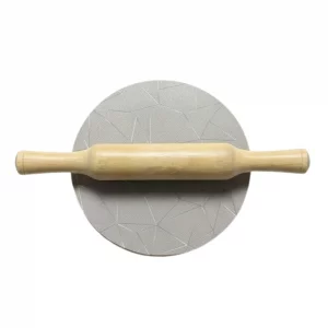Wooden Rolling Pin with Chakla Board Set | Roti Maker Rolling Board & Rolling pins Set | Dough Rolling Tool for Roti, Chapati, Pizza & Baking