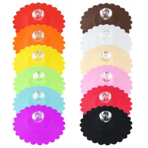 12 Pcs Silicone Cup Lid Dustproof Silicone Cup Covers Coffee Mug Lids with Plastic Clear Diamond for Tea Pots Glass Cup Coffee Cup - Multicolor