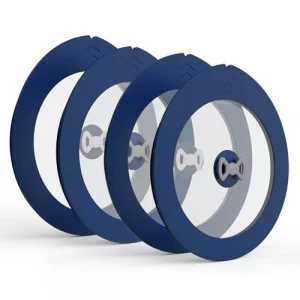 4 Pack Replacement Lids for Pyrex 7200-PC 2 Cup Glass Containers Bowl Silicone Storage Cover Leakproof Navy