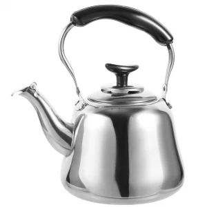 Luxshiny Whistle Teakettle 1 Liter Stainless Steel Stove Top Water Kettle with Filter Screen for Boiling Water and Tea Brewing