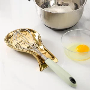 Hasense Ceramic Spoon Rest, 7 Inch Spoon Holder for Stove Top, Coffee Spoon Rest for for Kitchen Counter, Spatula Holder, Luxury Modern Farmhouse Dec