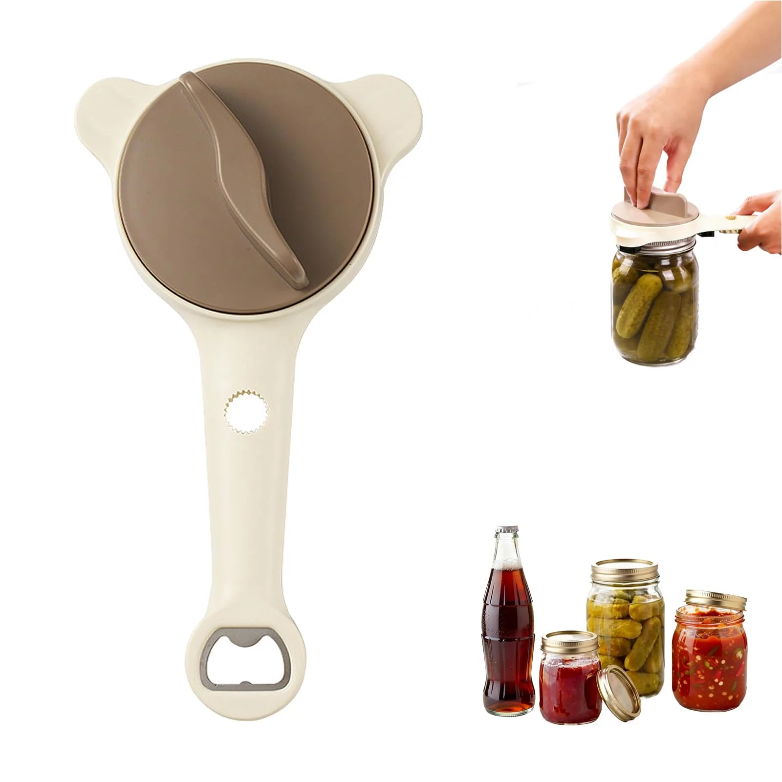Jar Opener & Can Opener Combo – Great For Arthritis, Seniors, And Anyone With Weak Grip