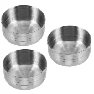 OFFSCH 3pcs Stainless Steel Shaker Cup Lid Replacement Cocktail Shaker Cover for Bars Restaurants Home Use Easy to Clean Design