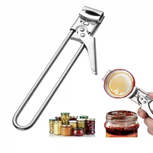 2026 New Adjustable Stainless Steel Jar Opener?Jar Opener Multi-Tool - Effortlessly Open Jars, Bottles, Cans & Pop-Tops?Perfect for Seniors Use