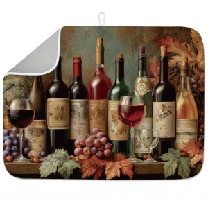 INFUNLY Red Wine Dish Drying Mat for Kitchen Counter 18