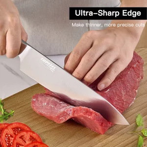Topfeel Professional Chef Knife Set Sharp Knife, German High Carbon Stainless Steel Kitchen Knife Set 3 PCS-8