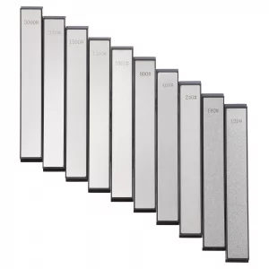 10 PCS Diamond Knife Sharpening Stones Set - 120# to 3000# Grit, Professional Whetstone Kit for Ruixin Sharpeners & Handheld Use - Non-Slip Base, Dur