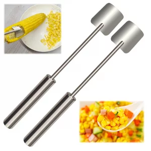 Corn stripper/kernel remover, suitable for Christmas, home kitchens, restaurant chefs, and outdoor picnic enthusiasts. Fast and safe. (Pack of 2)