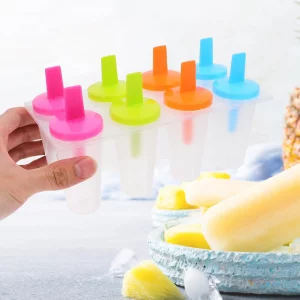 Zerodeko Ice Pop Mold, Set 24 Pcs Reusable Silicone Freezer Trays for Diy Ice Cream Treats Kids Parties and Healthy Summer Snacks