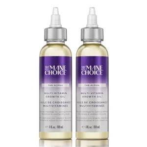 The Mane Choice Alpha Multi Vitamin Scalp Nourishing Hair Growth Oil Helps Stimulate Revitalize Soothe Scalp Oil with Biotin Vitamin C 4 oz Pack