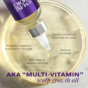 The Mane Choice Alpha Multi Vitamin Scalp Nourishing Hair Growth Oil Helps Stimulate Revitalize Soothe Scalp Oil with Biotin Vitamin C 4 oz Pack