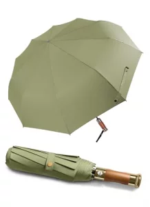 Rain Cats Large 45/50 Inch Umbrellas for rain Strong10 Ribs Fiberglass Umbrella Windproof Wabig Compact Automatic portable Folding Travel Thick Fabri