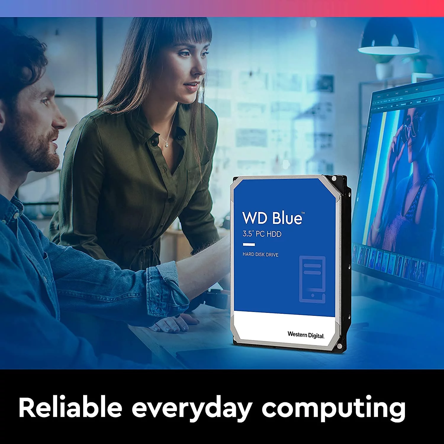 Western Digital 4TB WD Blue PC Internal Hard Drive HDD - 5400 RPM